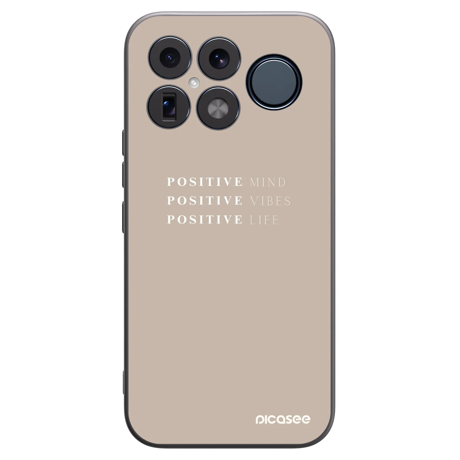 Picasee crna silikonska maskica za Xiaomi Poco F8 Ultra - Positive Vibes