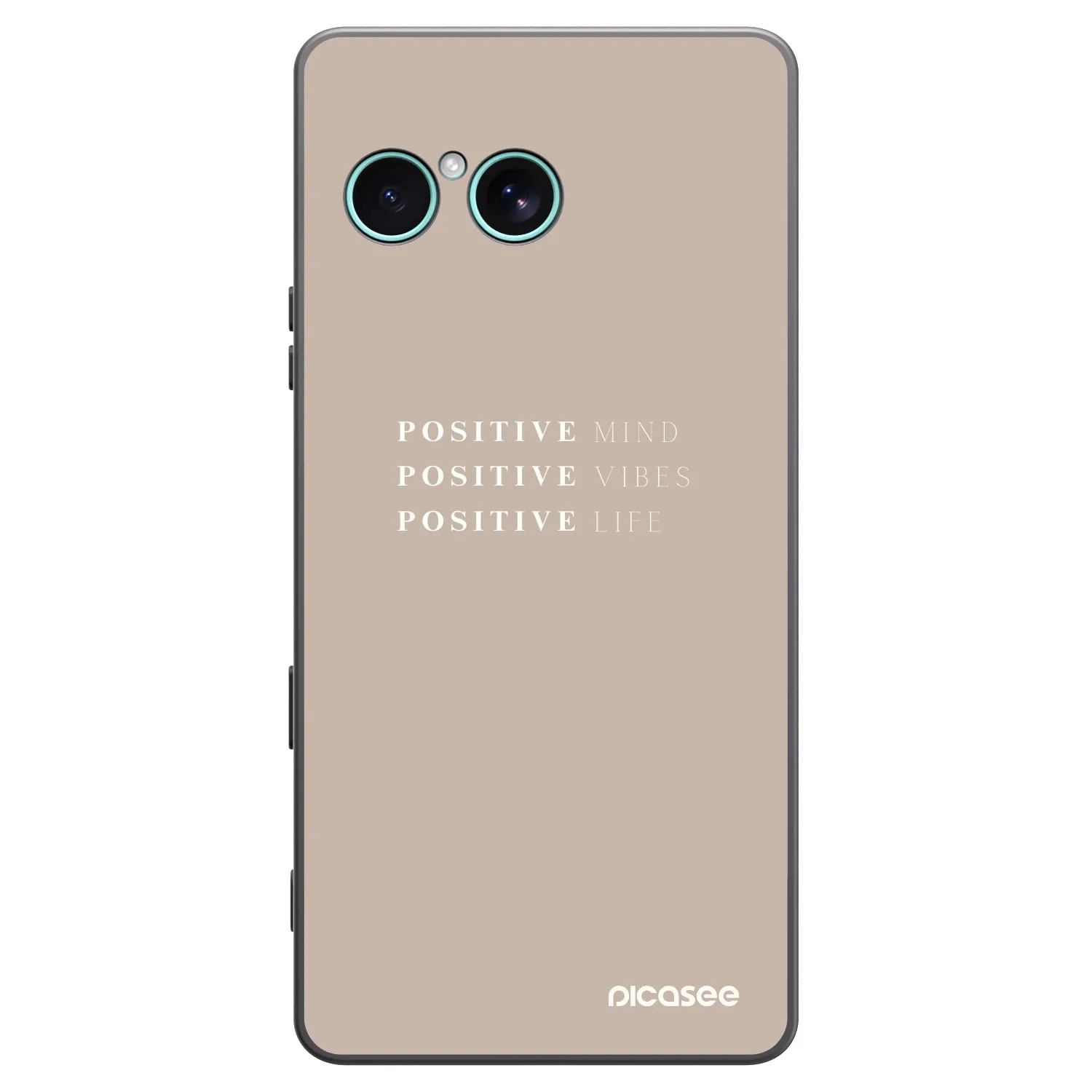 Picasee crna silikonska maskica za Sony Xperia 10 VII - Positive Vibes