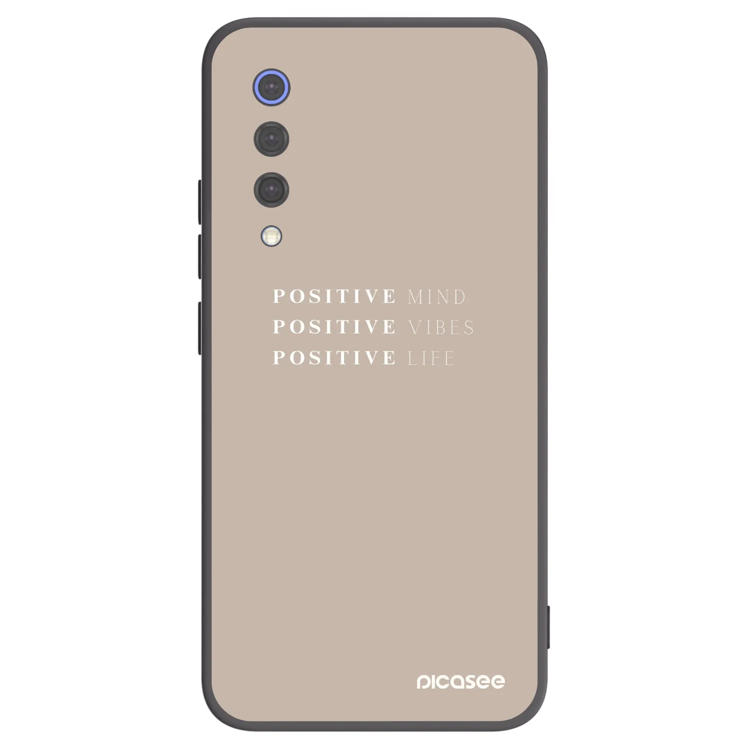 Picasee crna silikonska maskica za Xiaomi Mi 9 SE - Positive Vibes