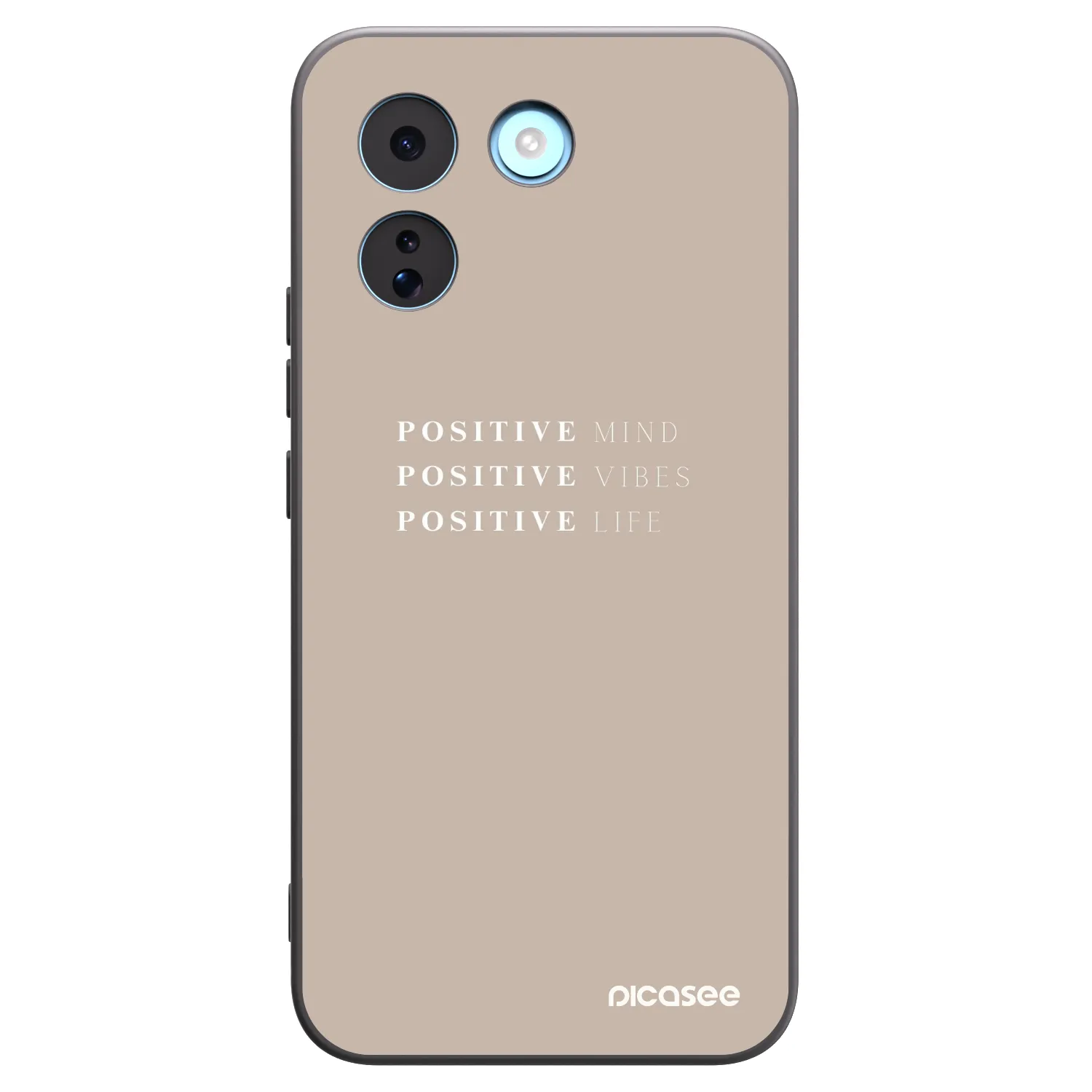 Picasee crna silikonska maskica za Xiaomi Redmi Note 17 Pro MAX 5G - Positive Vibes