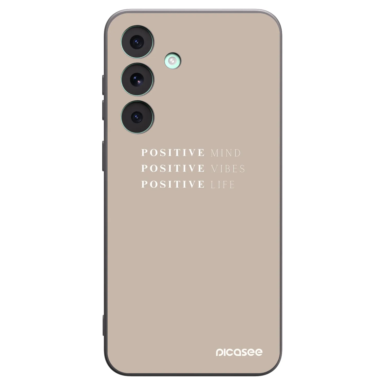 Picasee crna silikonska maskica za Samsung Galaxy S26 FE - Positive Vibes