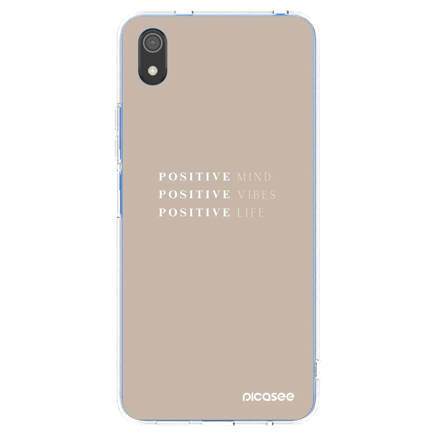 Picasee silikonska prozirna maskica za Xiaomi Redmi 7A - Positive Vibes