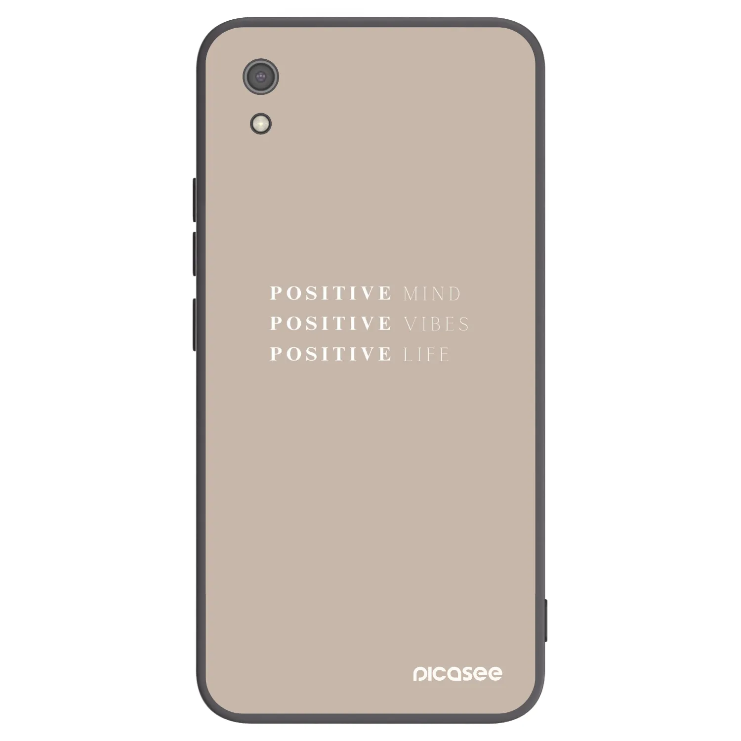 Picasee crna silikonska maskica za Xiaomi Redmi 7A - Positive Vibes