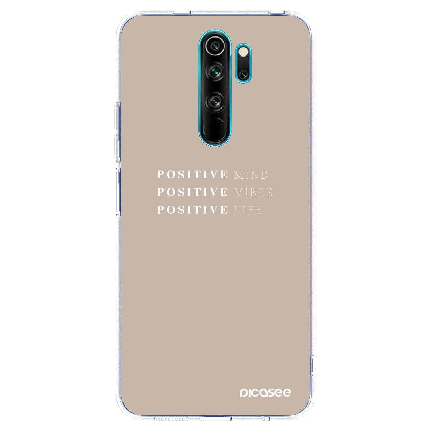 Picasee silikonska prozirna maskica za Xiaomi Redmi Note 8 Pro - Positive Vibes