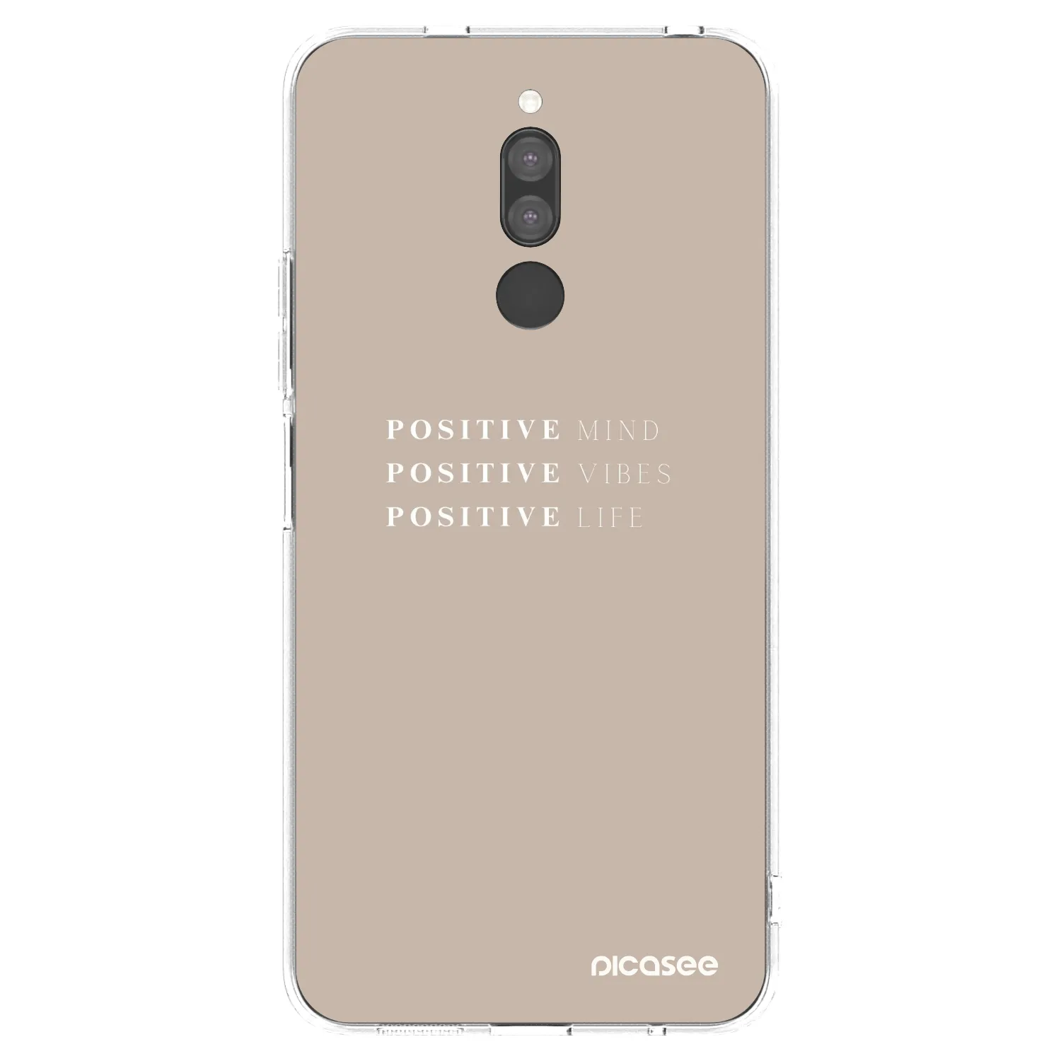 Picasee silikonska prozirna maskica za Xiaomi Redmi 8 - Positive Vibes