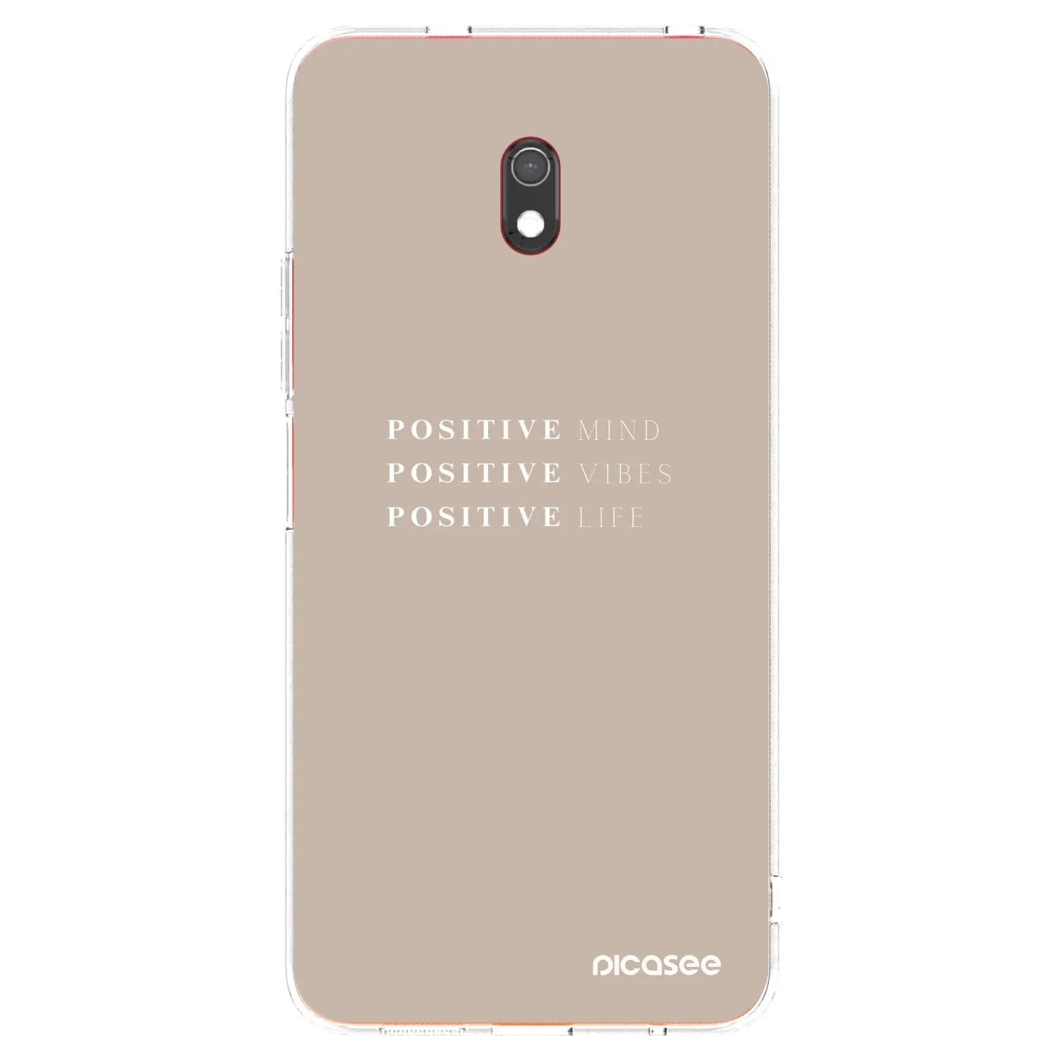 Picasee silikonska prozirna maskica za Xiaomi Redmi 8A - Positive Vibes