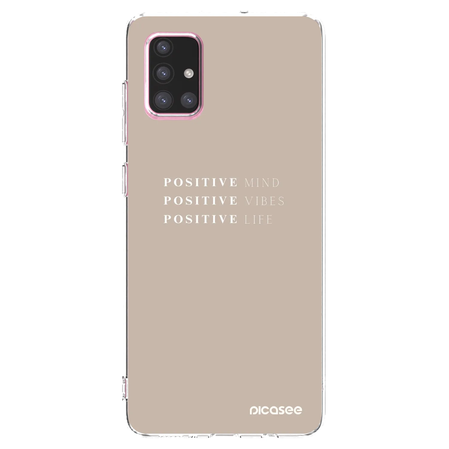 Picasee silikonska prozirna maskica za Samsung Galaxy A71 A715F - Positive Vibes