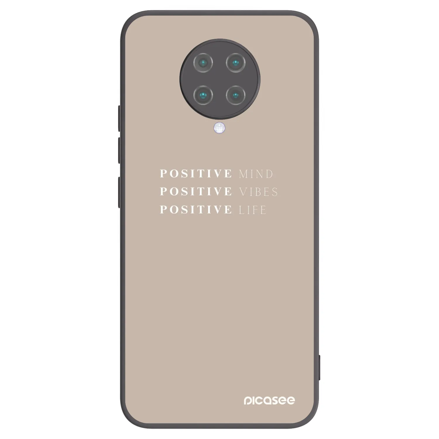 Picasee crna silikonska maskica za Xiaomi Poco F2 Pro - Positive Vibes