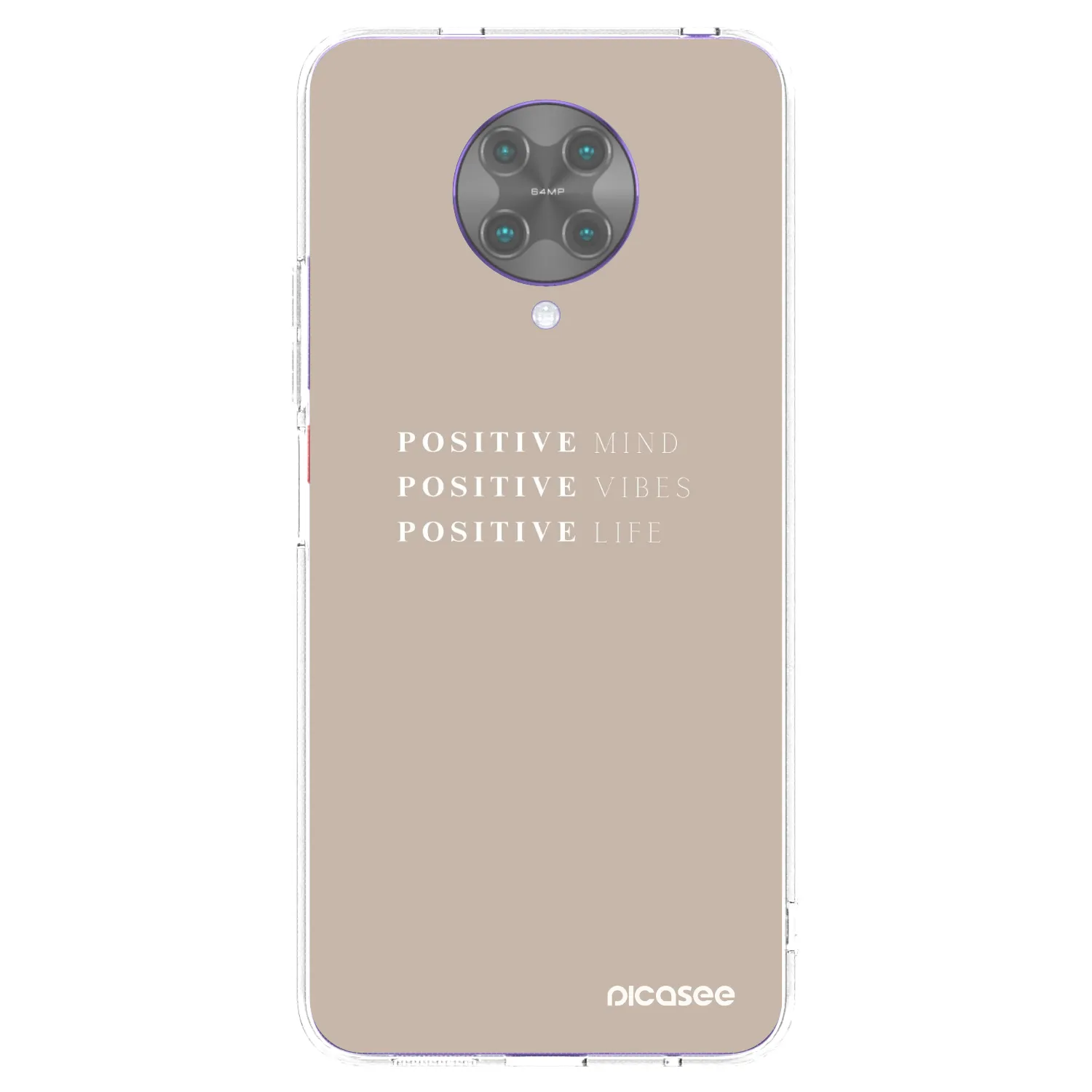 Picasee silikonska prozirna maskica za Xiaomi Poco F2 Pro - Positive Vibes