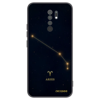 Picasee crna silikonska maskica za Xiaomi Redmi 9 - ARIES