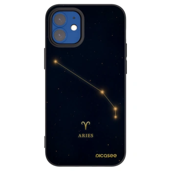 Picasee crna silikonska maskica za Apple iPhone 12 mini - ARIES
