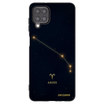 Picasee crna silikonska maskica za Samsung Galaxy A12 A125F - ARIES