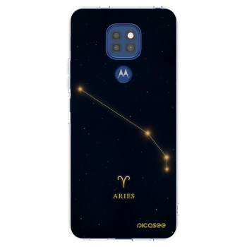 Picasee silikonska prozirna maskica za Motorola Moto G9 Play - ARIES