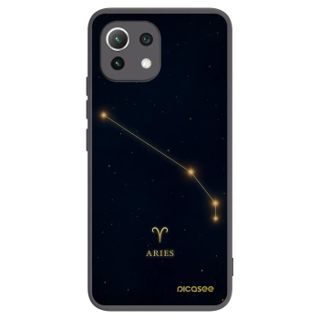 Picasee crna silikonska maskica za Xiaomi Mi 11 Lite - ARIES