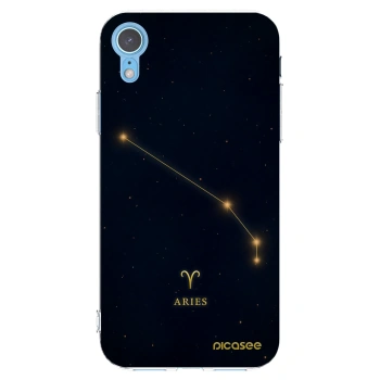 Picasee silikonska prozirna maskica za Apple iPhone XR - ARIES