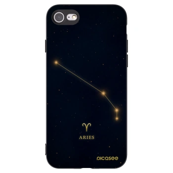 Picasee crna silikonska maskica za Apple iPhone SE 2022 - ARIES