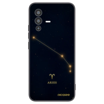 Picasee crna silikonska maskica za Vivo V23 5G - ARIES