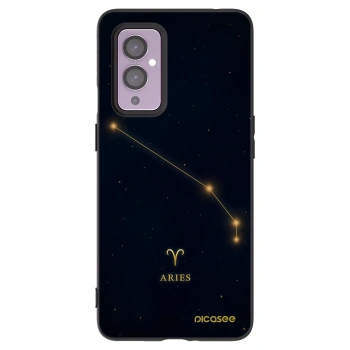 Picasee crna silikonska maskica za OnePlus 9 - ARIES