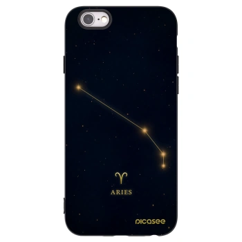 Picasee crna silikonska maskica za Apple iPhone 6/6S - ARIES