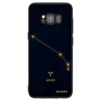 Picasee crna silikonska maskica za Samsung Galaxy S8 G950F - ARIES
