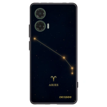 Picasee crna silikonska maskica za Motorola Moto G35 5G - ARIES