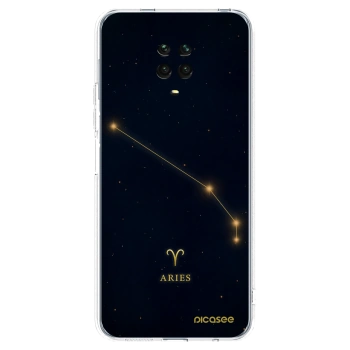 Picasee silikonska prozirna maskica za Xiaomi Redmi Note 9S - ARIES