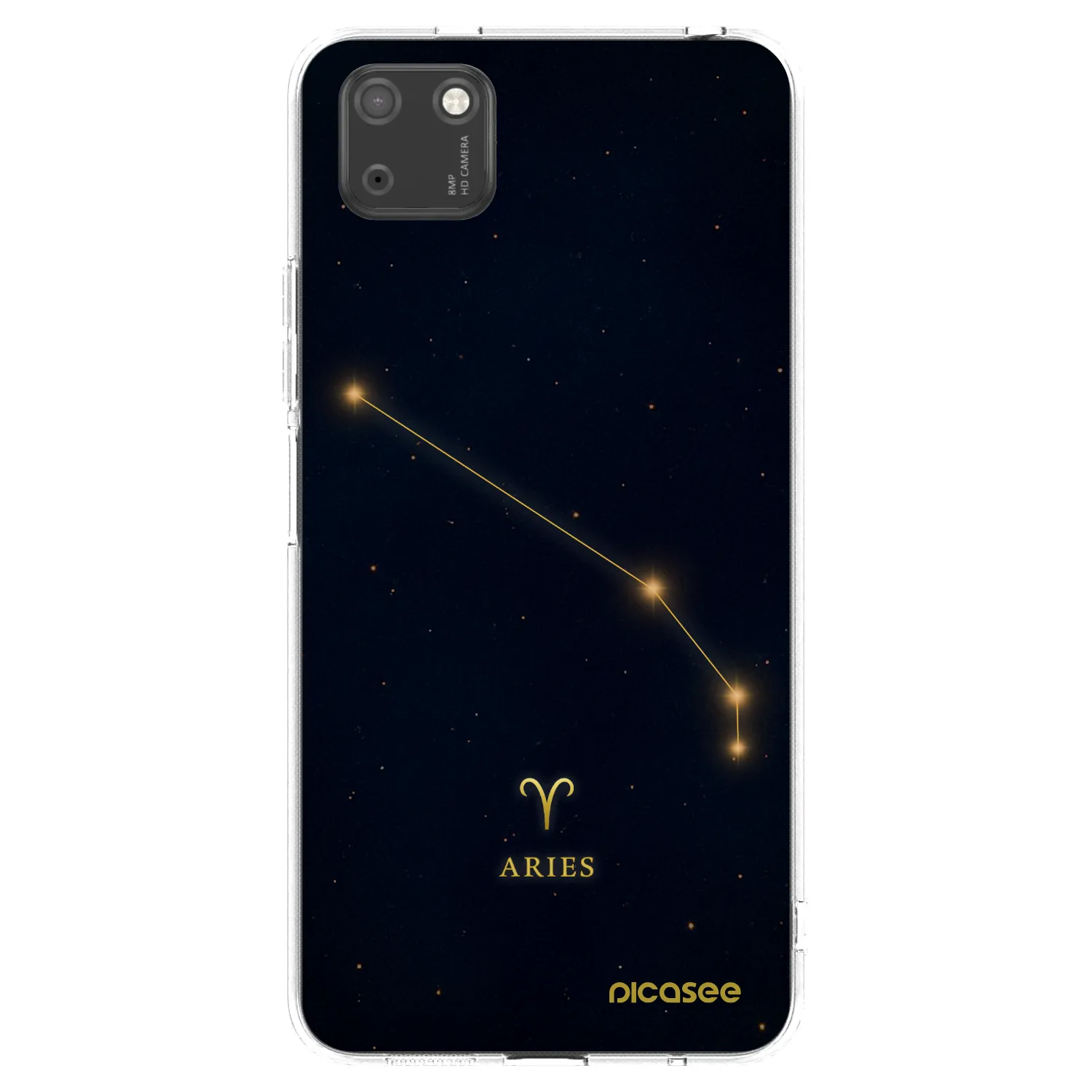 Picasee silikonska prozirna maskica za Huawei Y5P - ARIES