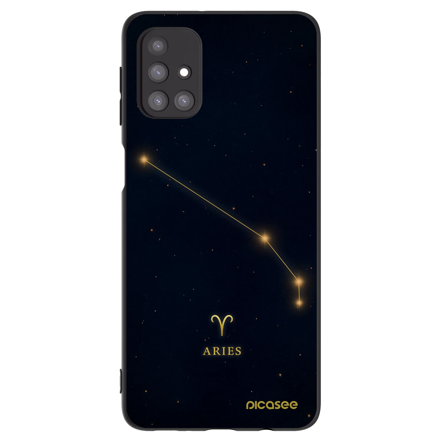 Picasee crna silikonska maskica za Samsung Galaxy M31s - ARIES