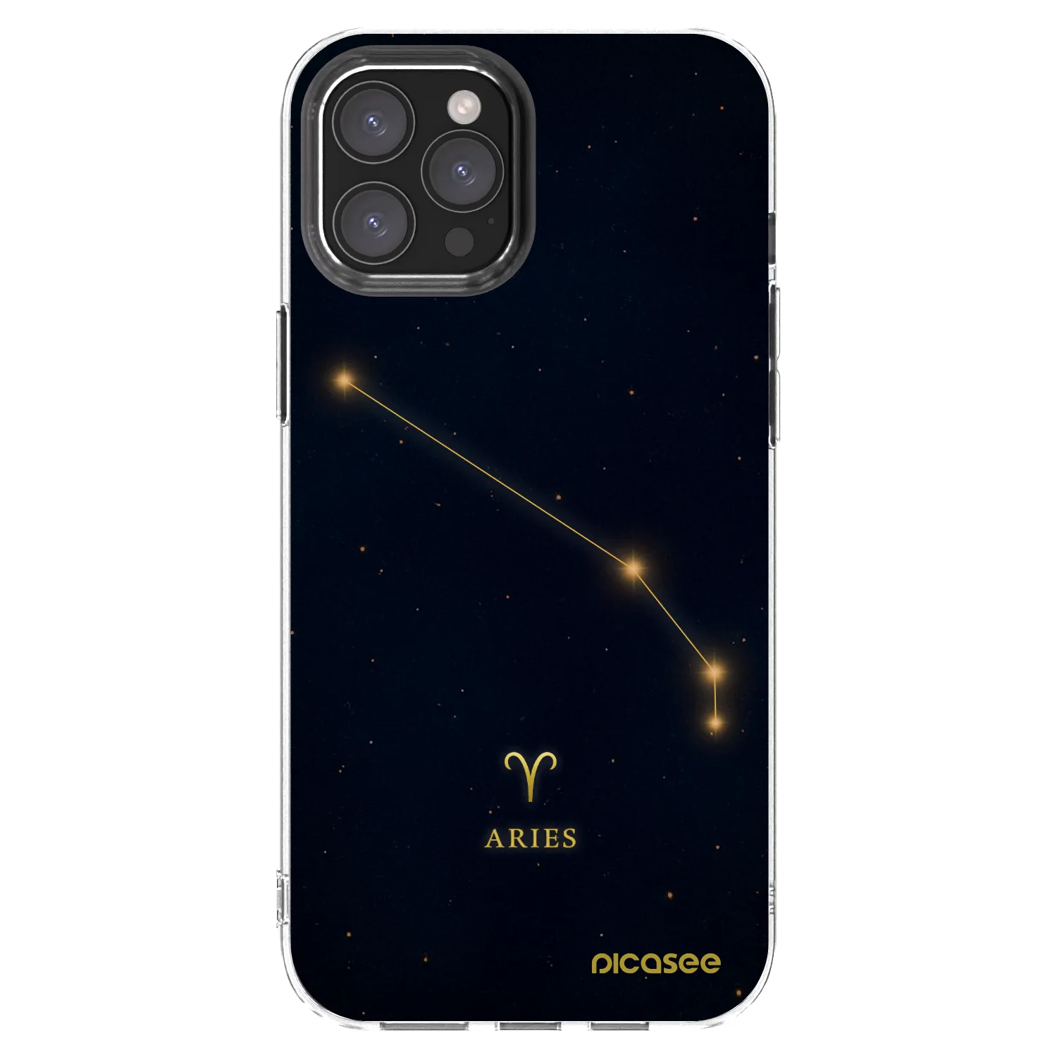 Picasee silikonska prozirna maskica za Apple iPhone 12 Pro Max - ARIES