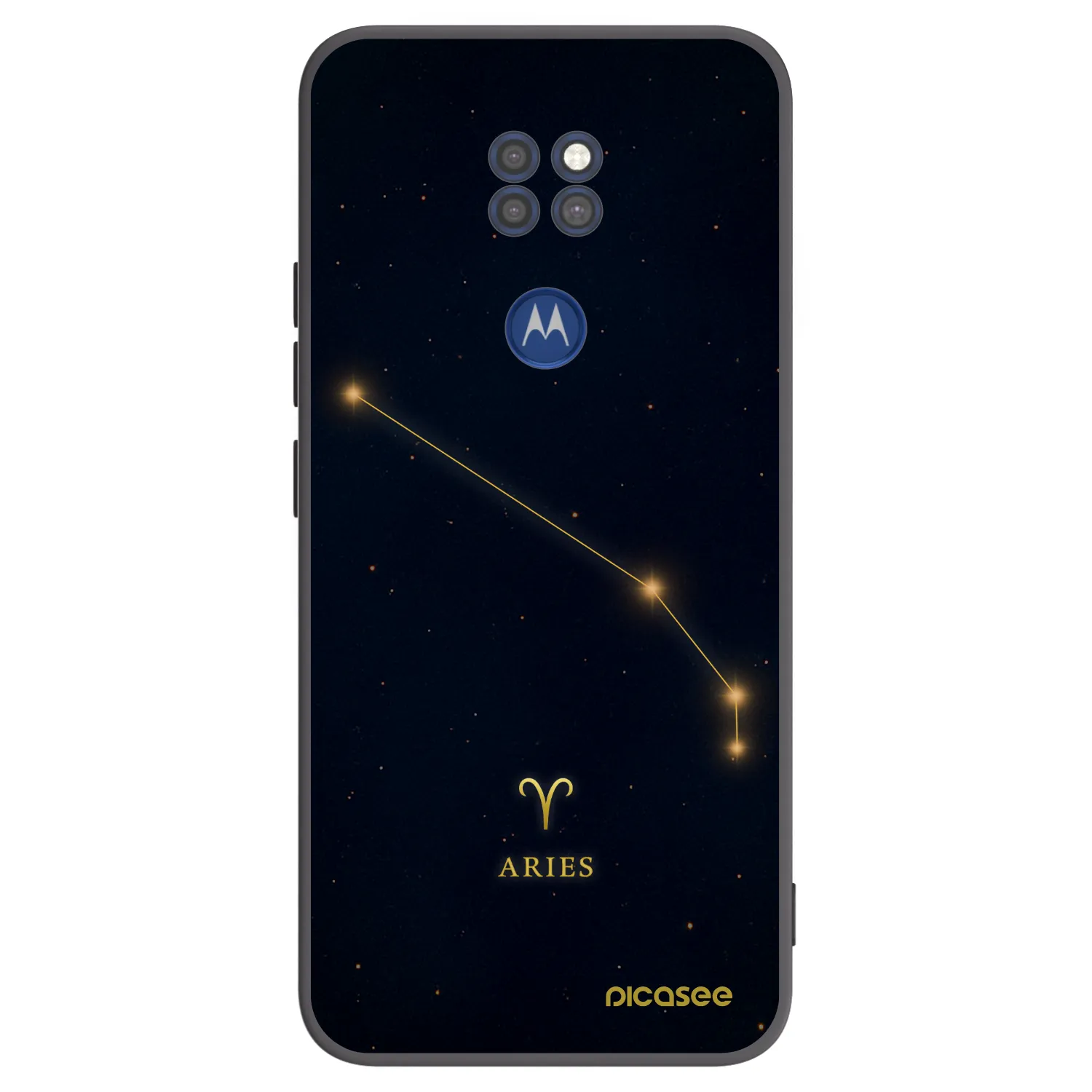 Picasee crna silikonska maskica za Motorola Moto G9 Play - ARIES