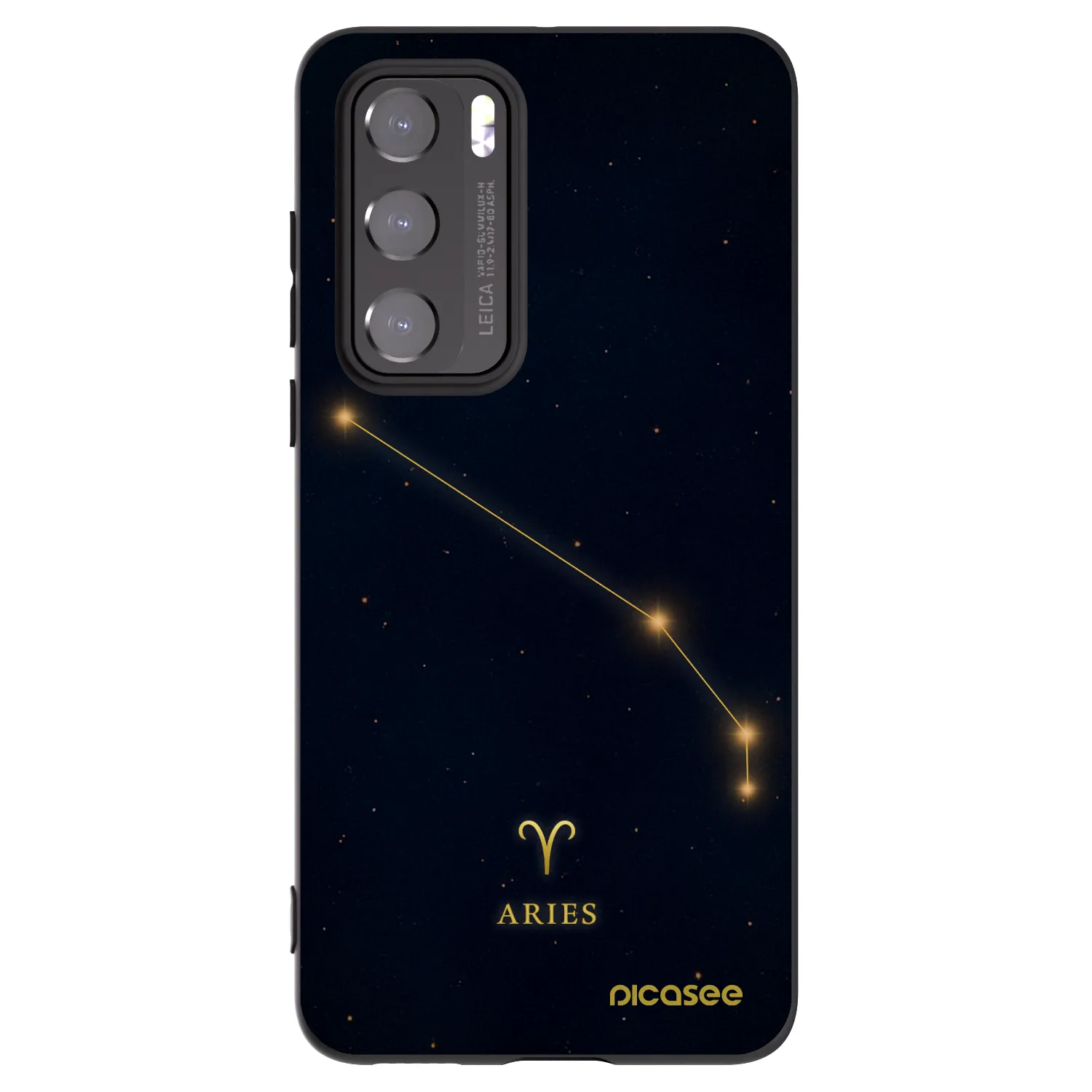 Picasee crna silikonska maskica za Huawei P40 - ARIES