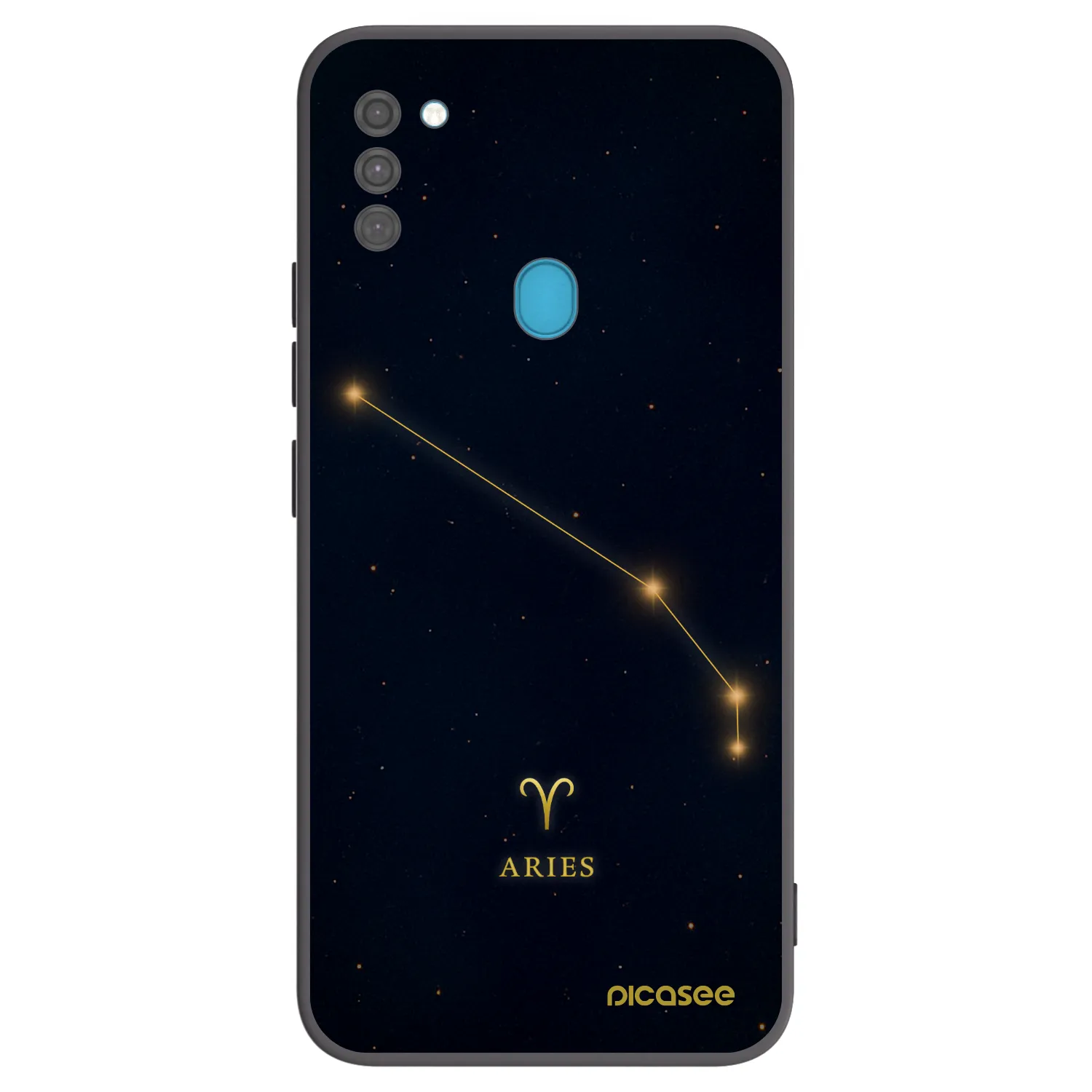 Picasee crna silikonska maskica za Samsung Galaxy M11 - ARIES