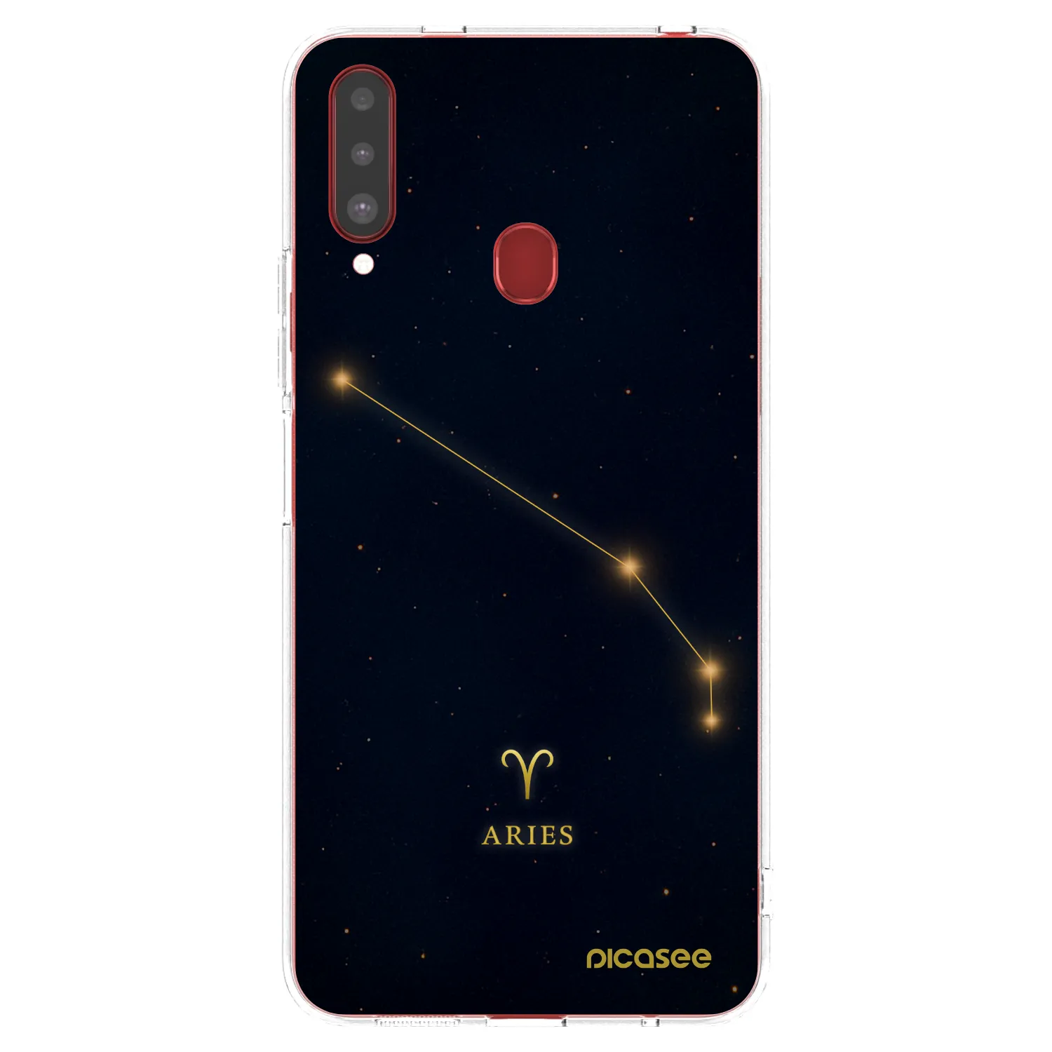 Picasee silikonska prozirna maskica za Samsung Galaxy A20s - ARIES