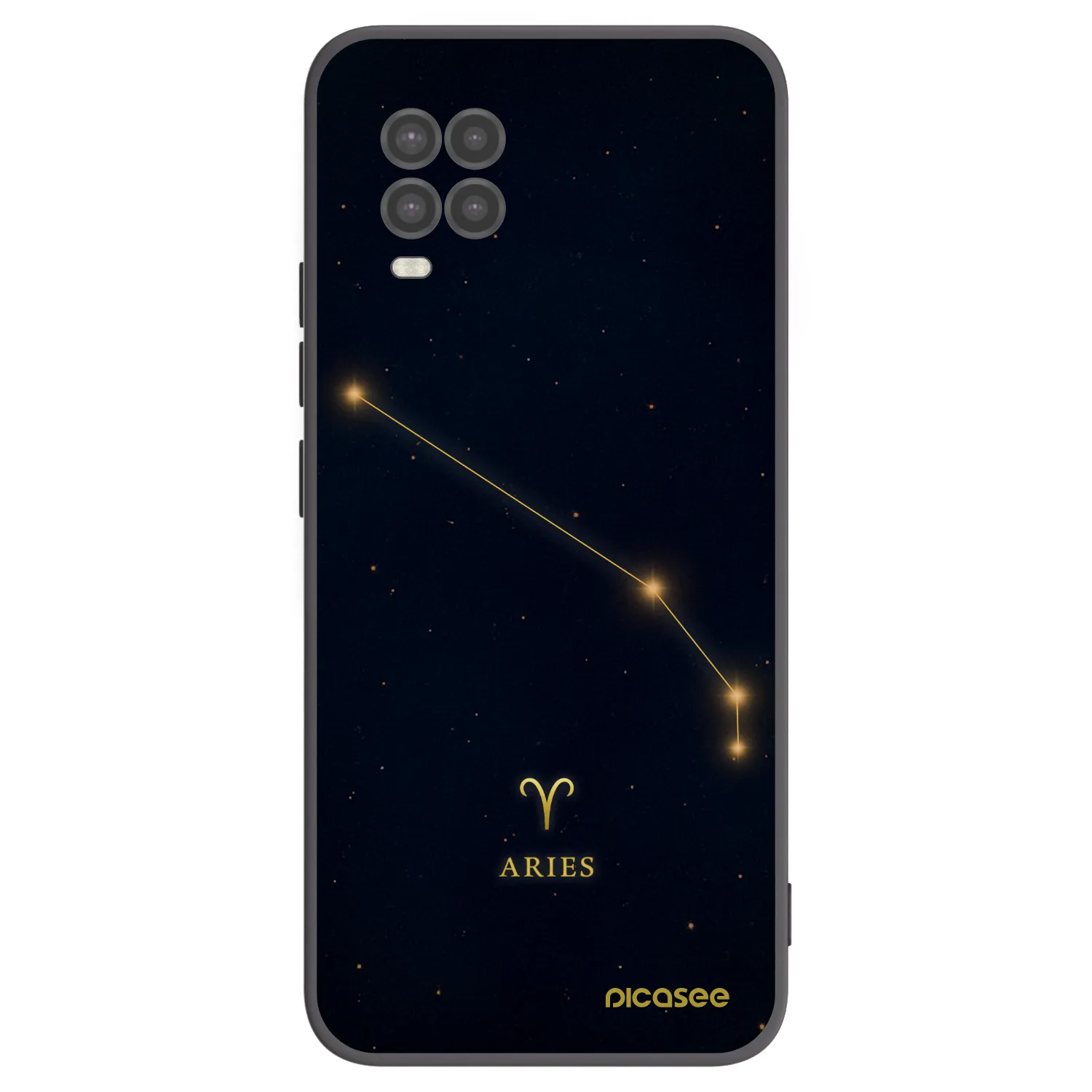 Picasee crna silikonska maskica za Xiaomi Mi 10 Lite - ARIES