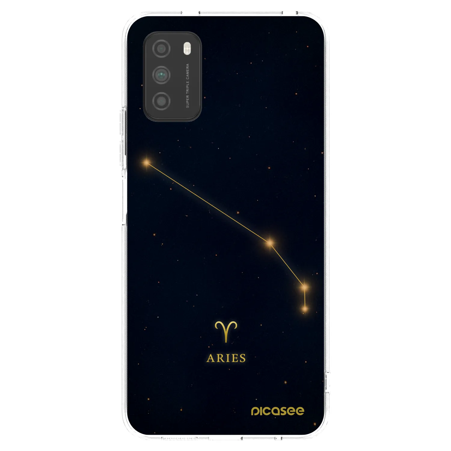 Picasee silikonska prozirna maskica za Xiaomi Poco M3 - ARIES