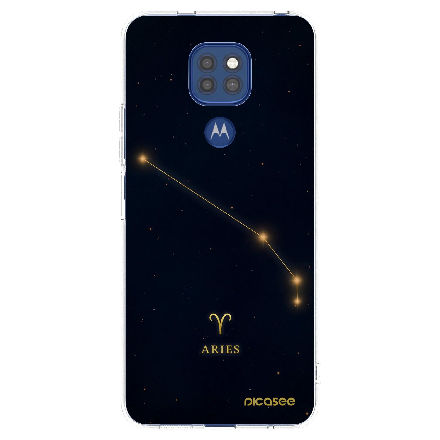 Picasee silikonska prozirna maskica za Motorola Moto G9 Play - ARIES
