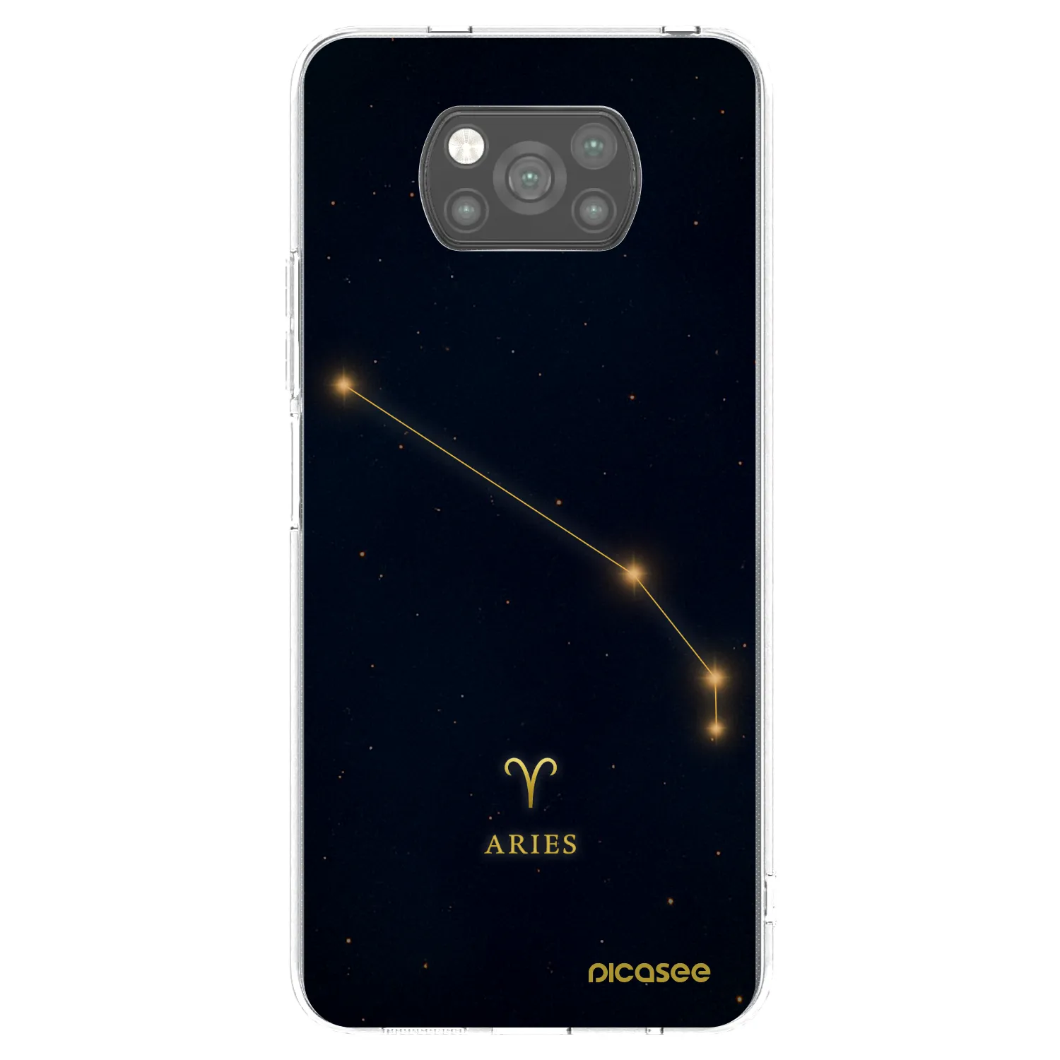 Picasee crna silikonska maskica za Xiaomi Poco X3 Pro - ARIES