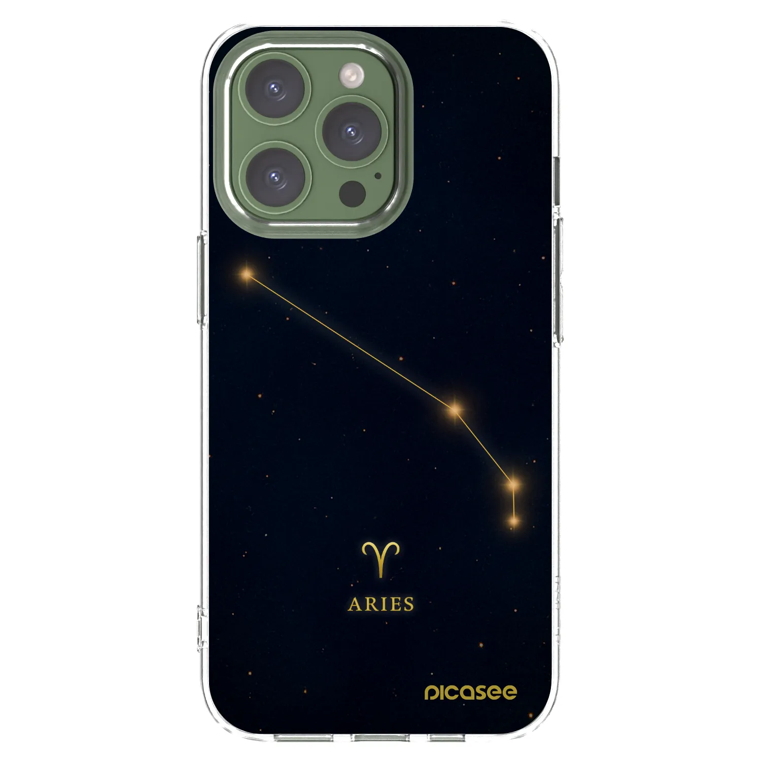 Picasee silikonska prozirna maskica za Apple iPhone 13 Pro - ARIES