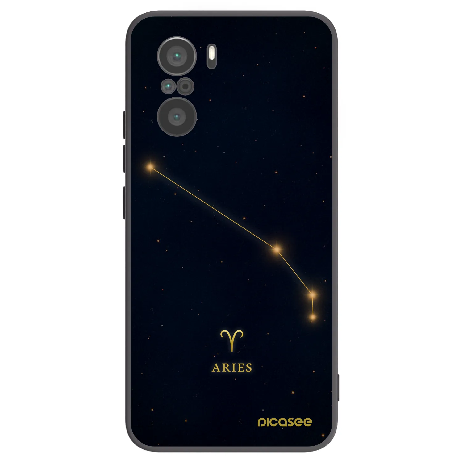 Picasee crna silikonska maskica za Xiaomi Poco F3 - ARIES