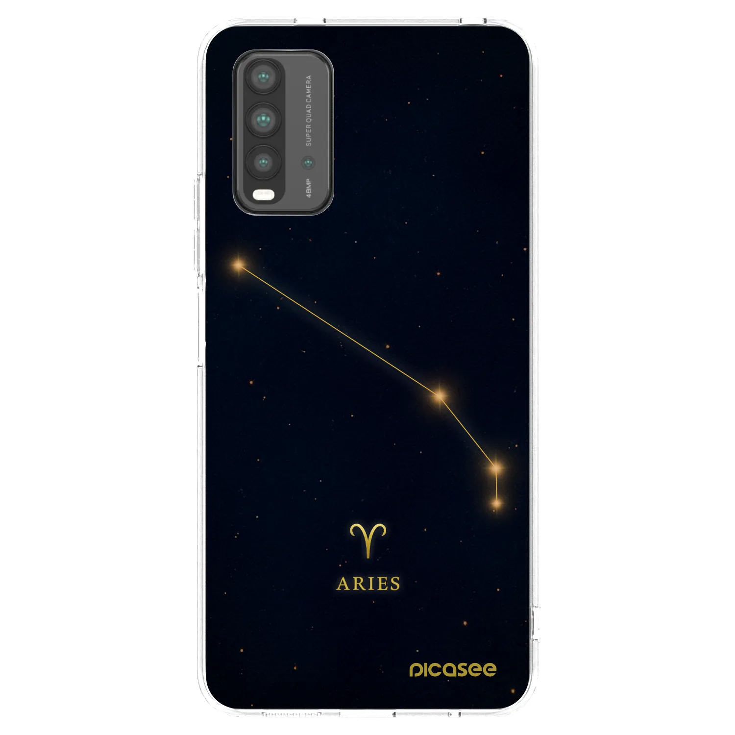 Picasee crna silikonska maskica za Xiaomi Redmi 9T - ARIES