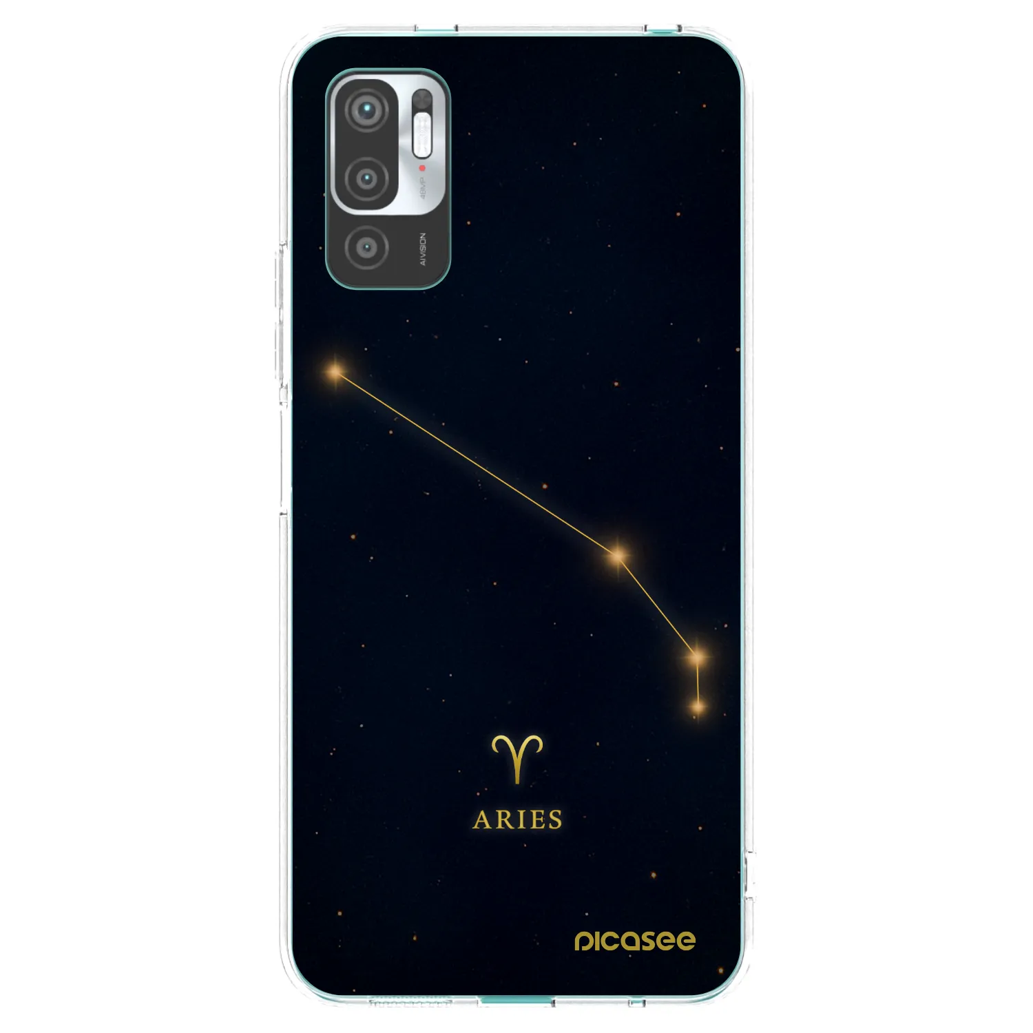 Picasee silikonska prozirna maskica za Xiaomi Redmi Note 10 5G - ARIES