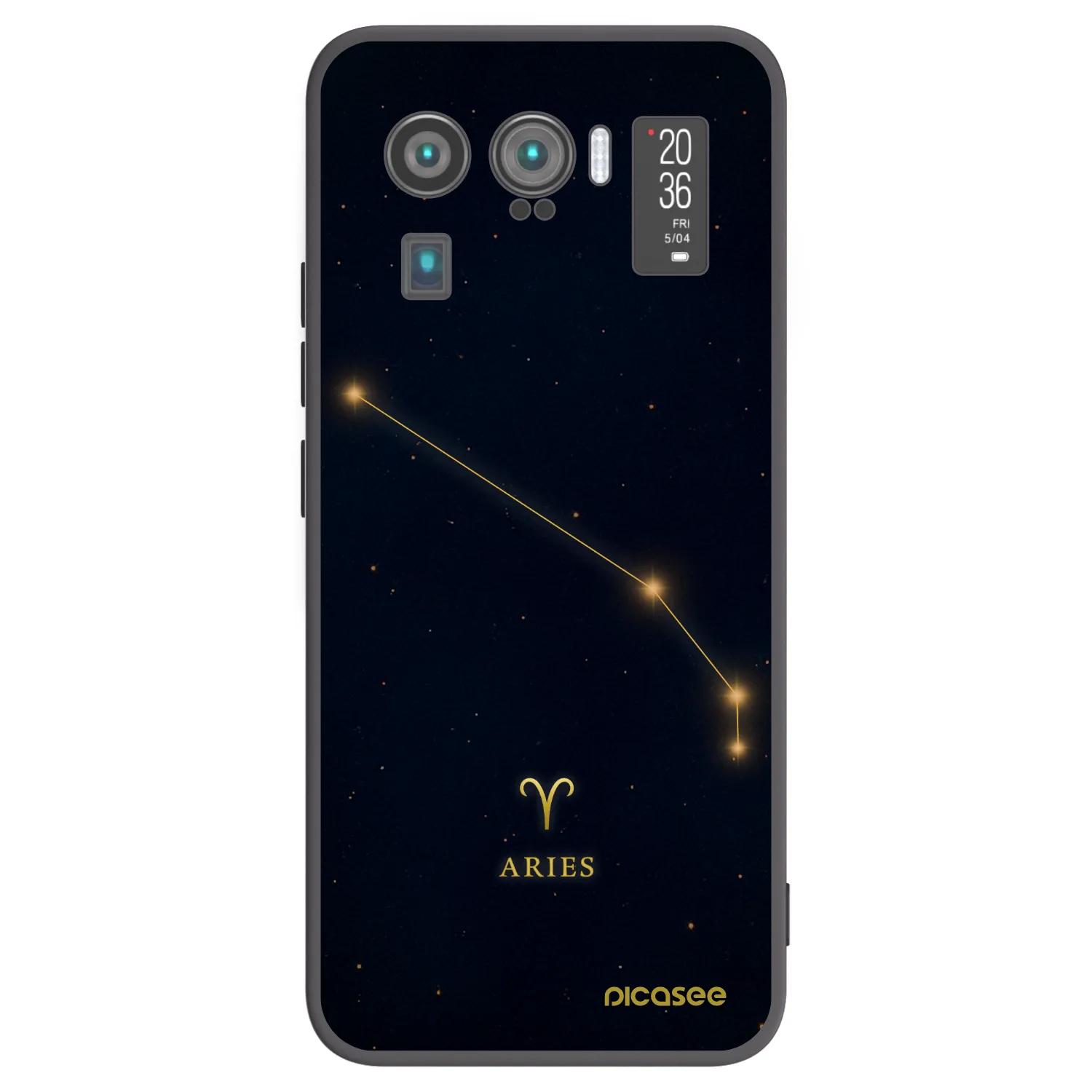 Picasee crna silikonska maskica za Xiaomi Mi 11 Ultra - ARIES