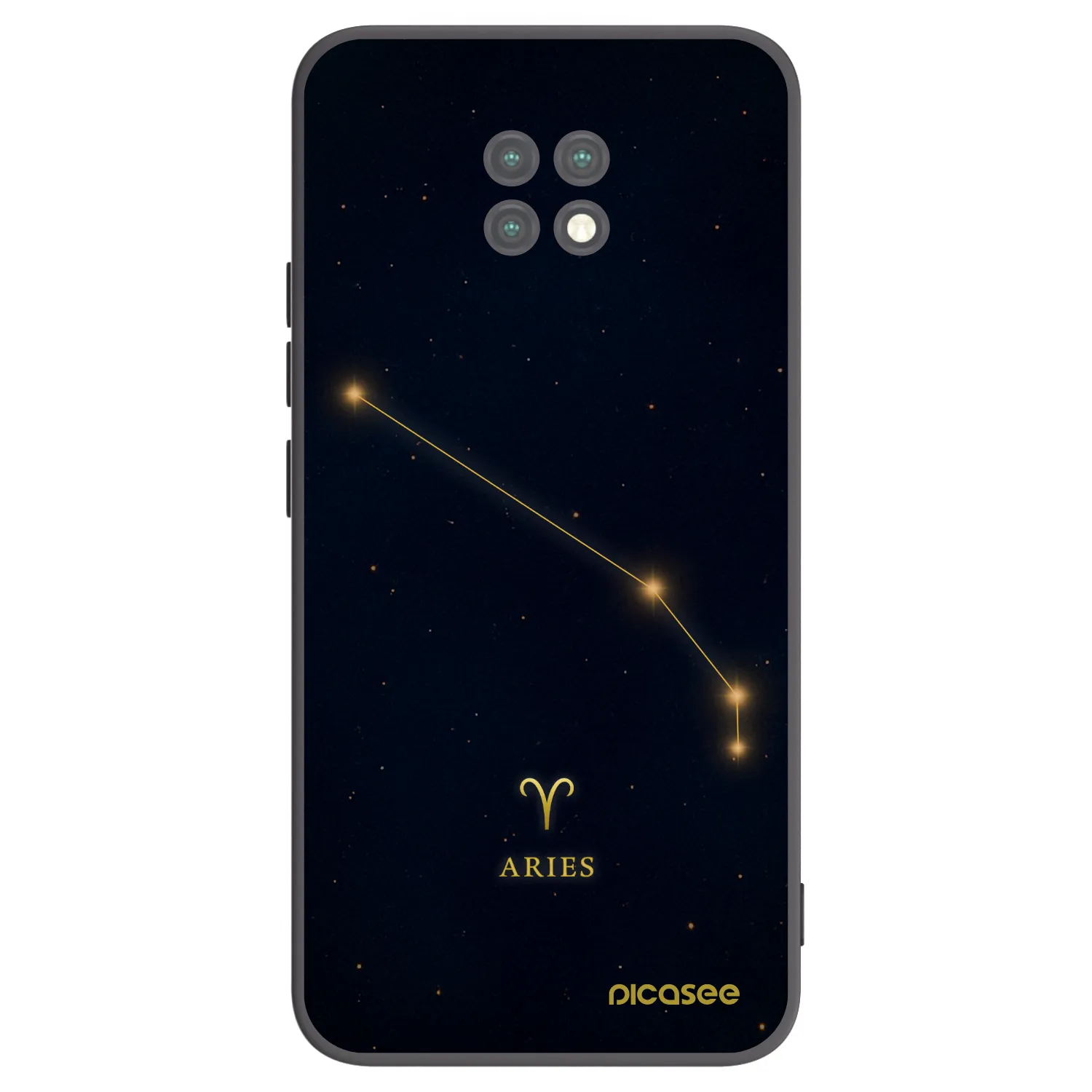 Picasee crna silikonska maskica za Xiaomi Redmi Note 9T - ARIES