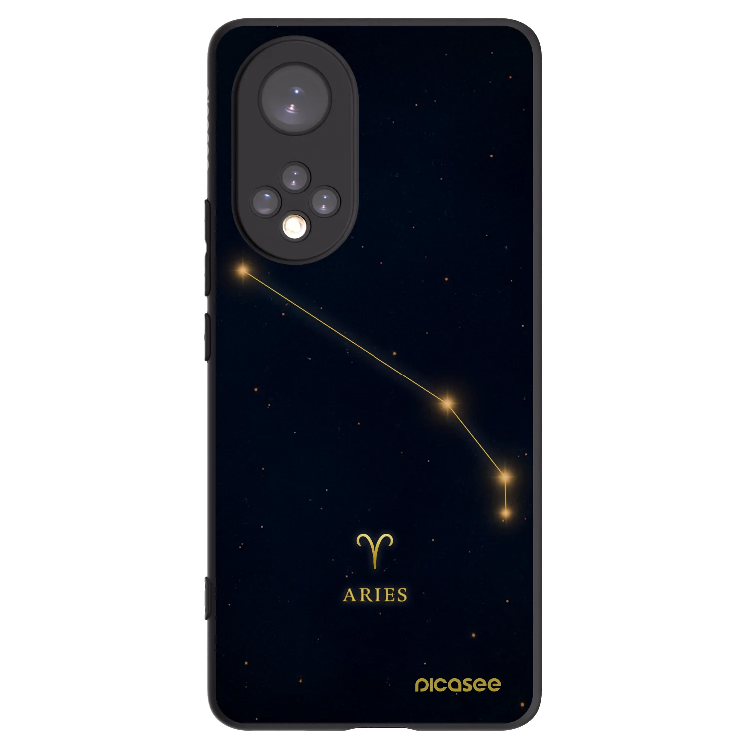Picasee crna silikonska maskica za Honor 50 5G - ARIES