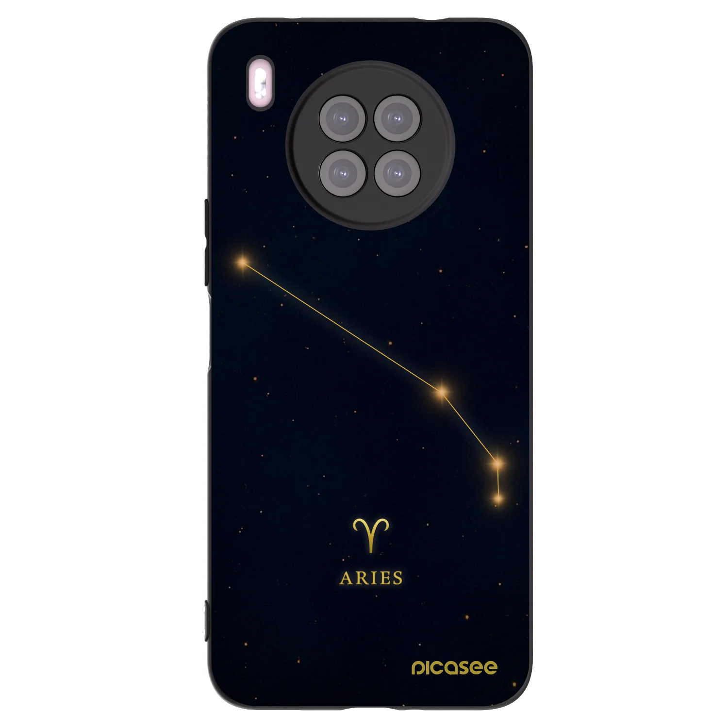 Picasee crna silikonska maskica za Huawei Nova 8i - ARIES
