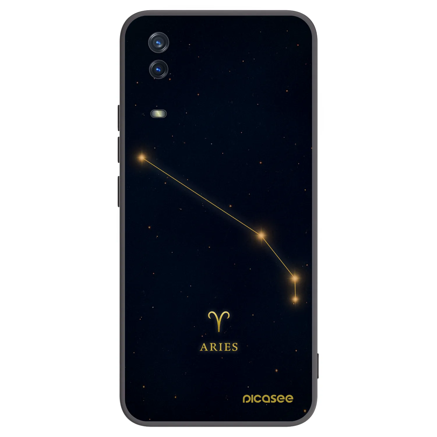 Picasee crna silikonska maskica za Vivo Y11s - ARIES