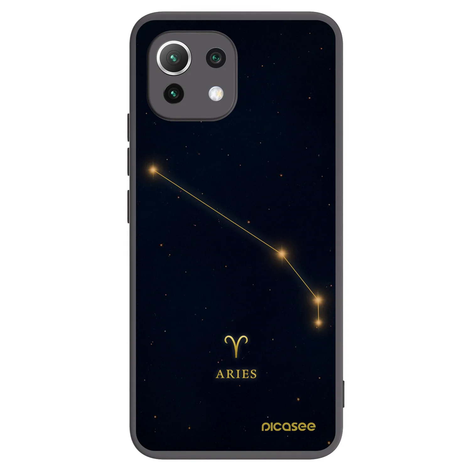 Picasee crna silikonska maskica za Xiaomi 11 Lite 5G NE - ARIES