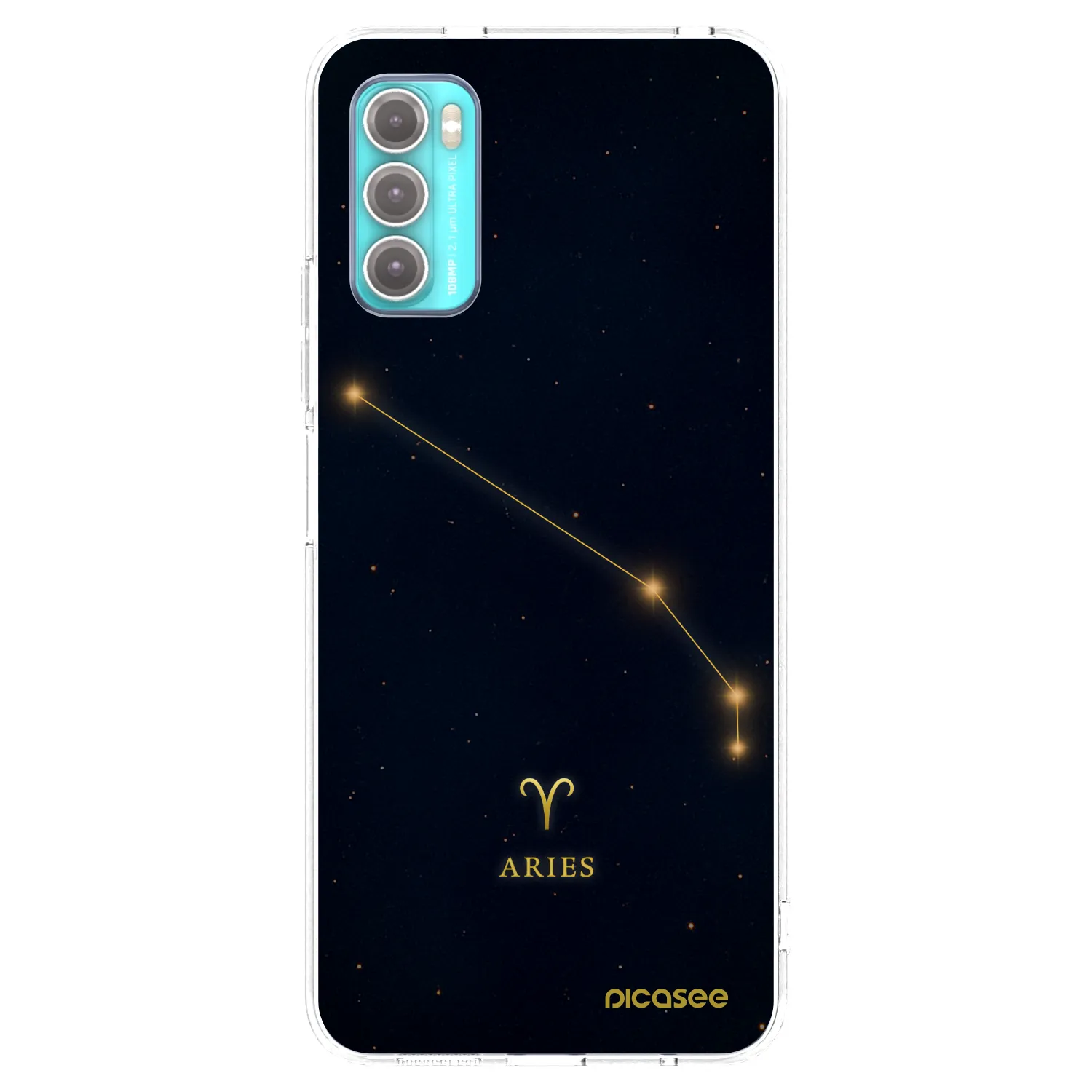 Picasee silikonska prozirna maskica za Motorola Moto G60 - ARIES