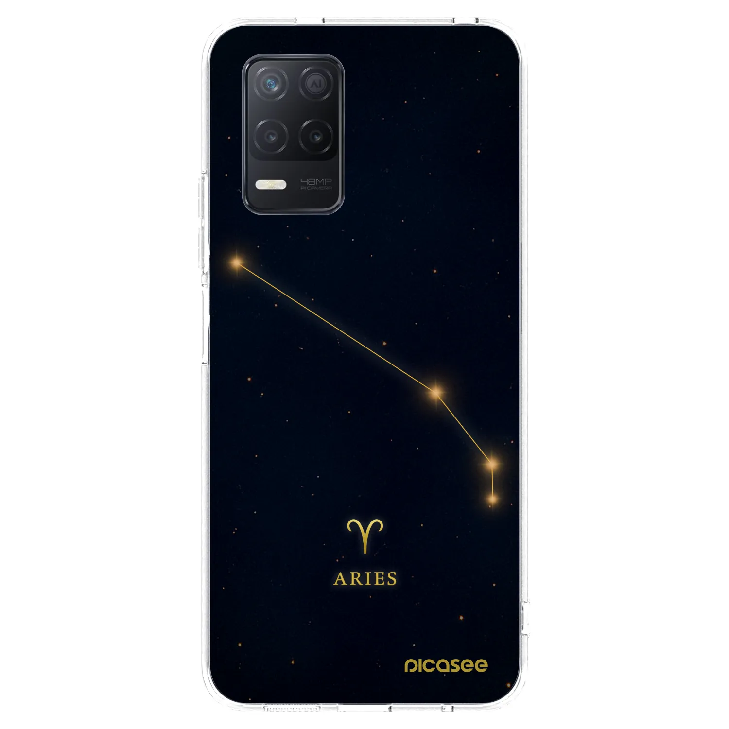 Picasee silikonska prozirna maskica za Realme 8 5G - ARIES