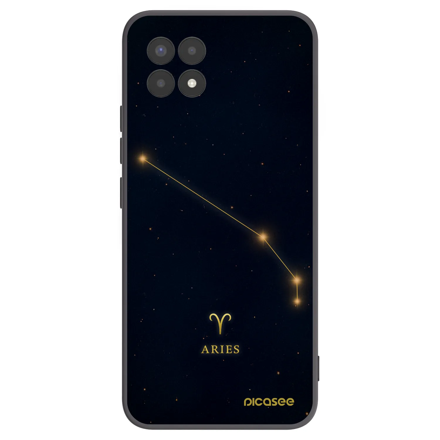 Picasee crna silikonska maskica za Realme 8i - ARIES